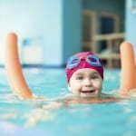 Child in a swimming pool