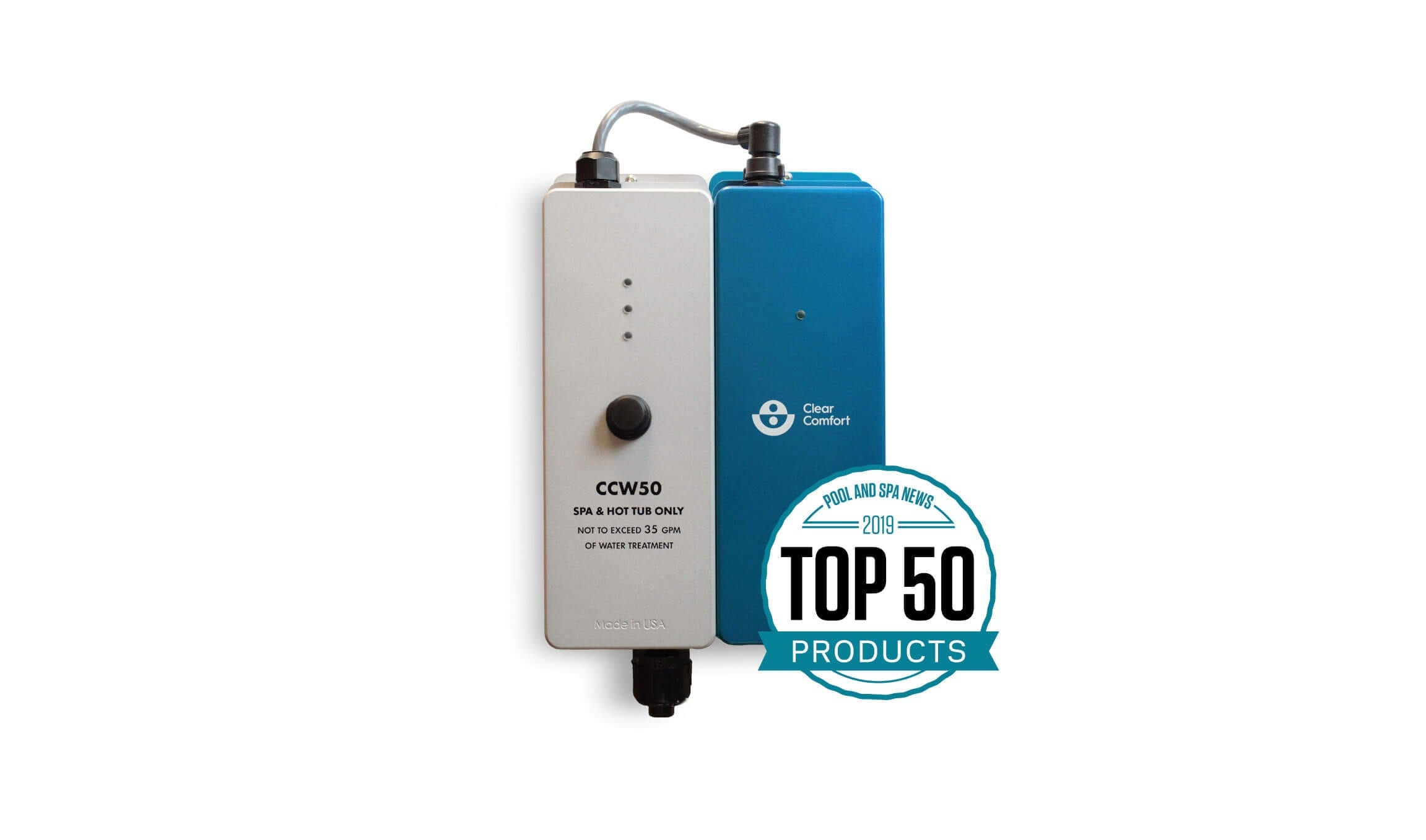 Clear Comfort’s CCW50 AOP System Named a Top 50 Product of 2019 | Clear Comfort AOP Pool Award
